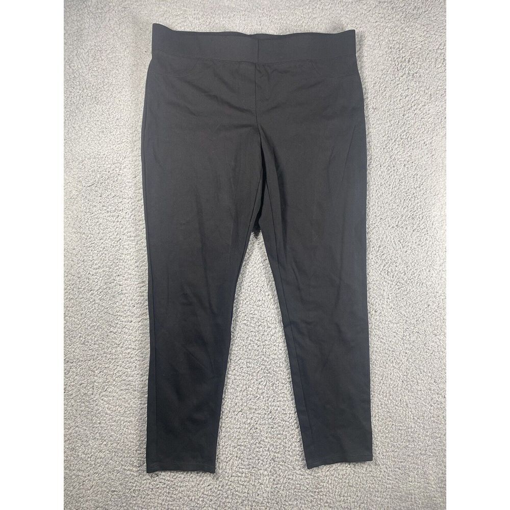 Elliott Lauren Womens Pull On Pants Mid Rise in‎ Black Size Extra Large